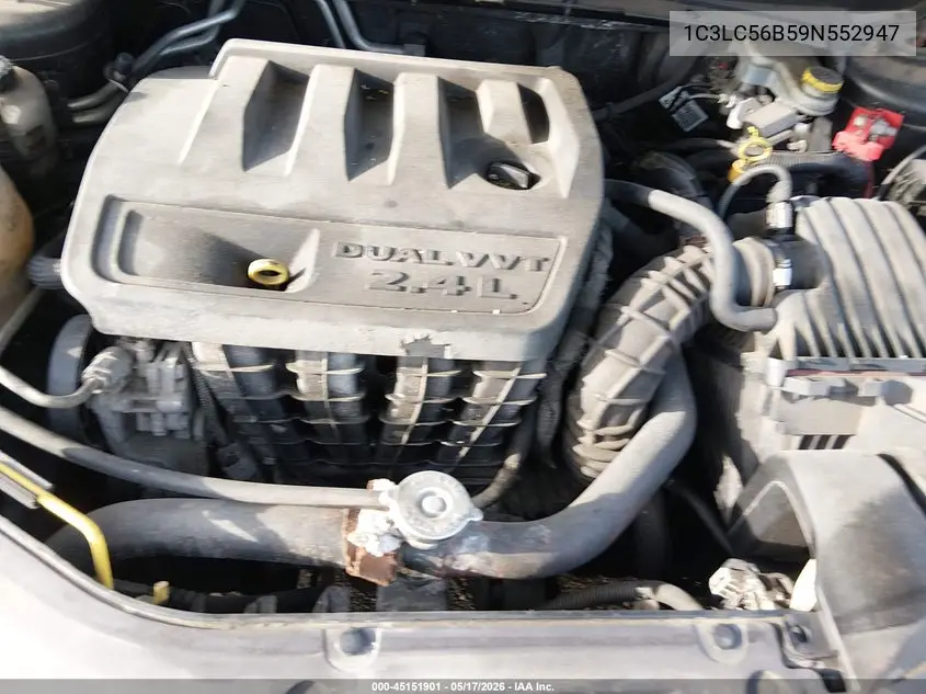 2009 Chrysler Sebring Touring VIN: 1C3LC56B59N552947 Lot: 45151901