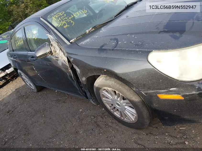 2009 Chrysler Sebring Touring VIN: 1C3LC56B59N552947 Lot: 45151901
