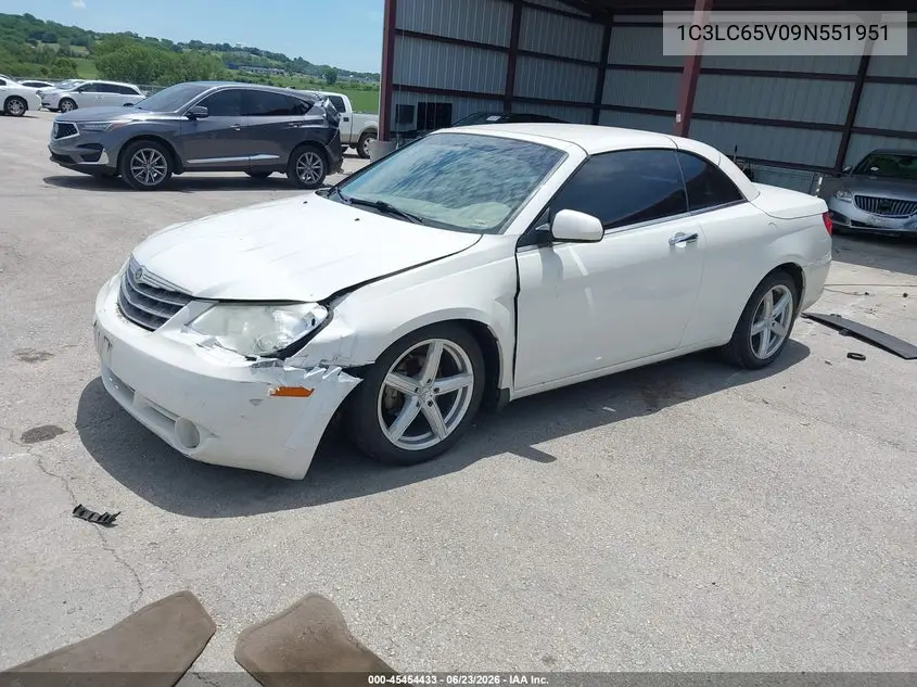 2009 Chrysler Sebring Limited VIN: 1C3LC65V09N551951 Lot: 45454433