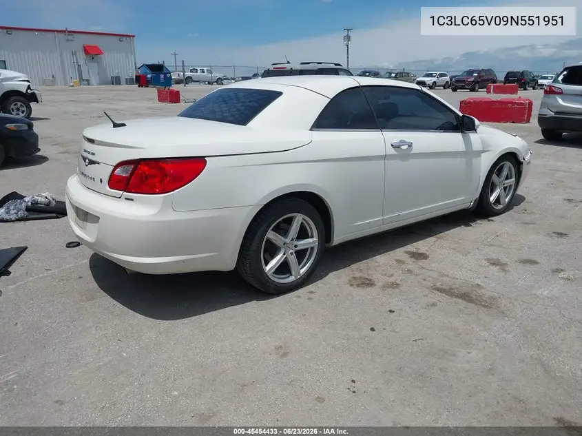 2009 Chrysler Sebring Limited VIN: 1C3LC65V09N551951 Lot: 45454433