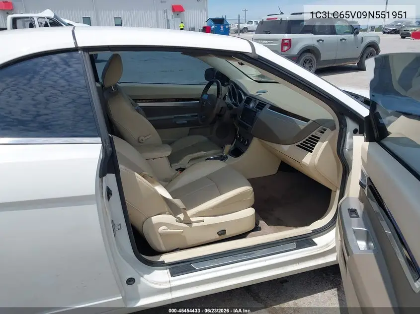 2009 Chrysler Sebring Limited VIN: 1C3LC65V09N551951 Lot: 45454433