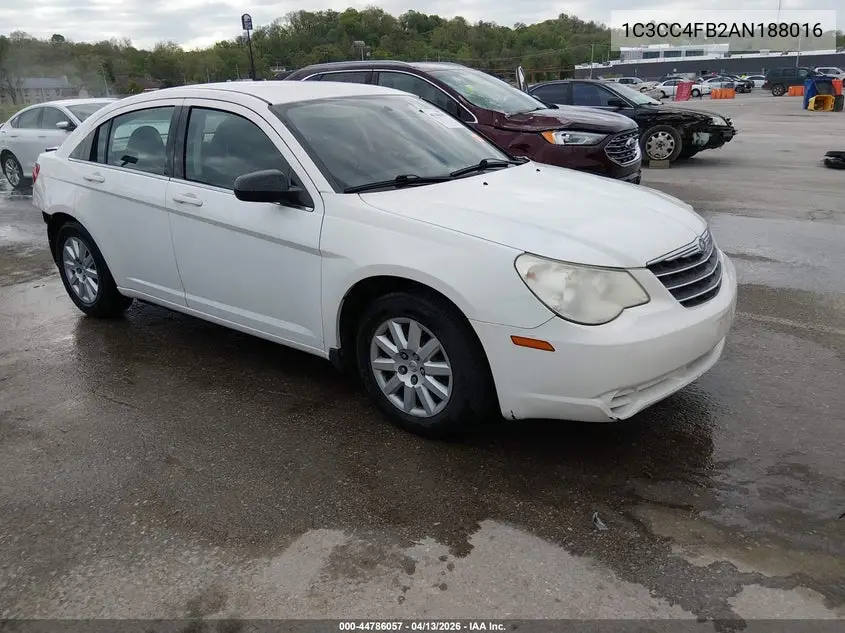 2010 Chrysler Sebring Touring VIN: 1C3CC4FB2AN188016 Lot: 44786057