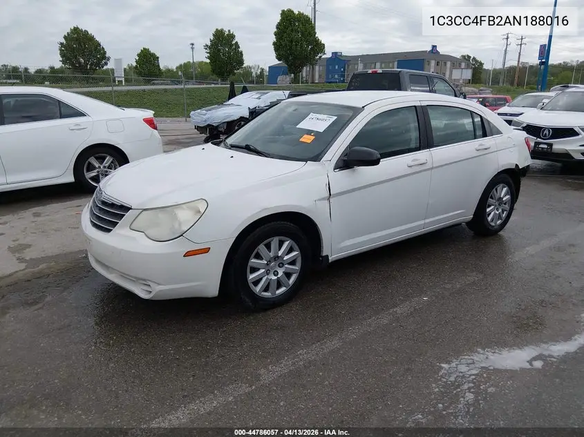 2010 Chrysler Sebring Touring VIN: 1C3CC4FB2AN188016 Lot: 44786057