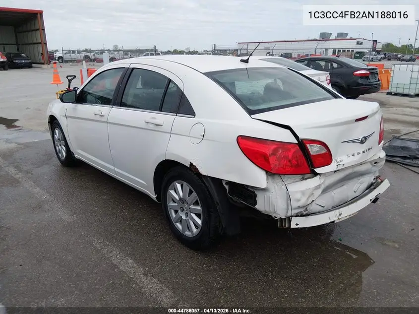 2010 Chrysler Sebring Touring VIN: 1C3CC4FB2AN188016 Lot: 44786057