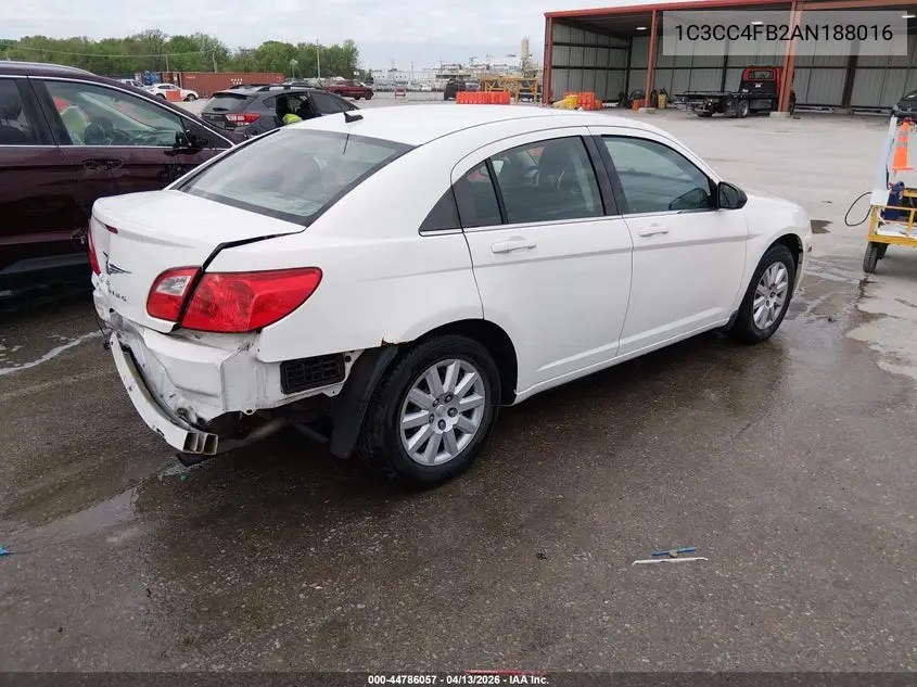 2010 Chrysler Sebring Touring VIN: 1C3CC4FB2AN188016 Lot: 44786057