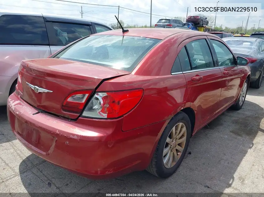 2010 Chrysler Sebring Limited VIN: 1C3CC5FB0AN229510 Lot: 44947354