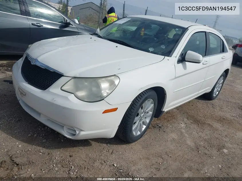 2010 Chrysler Sebring Limited VIN: 1C3CC5FD9AN194547 Lot: 45039455