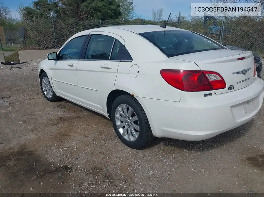 2010 Chrysler Sebring Limited VIN: 1C3CC5FD9AN194547 Lot: 45039455