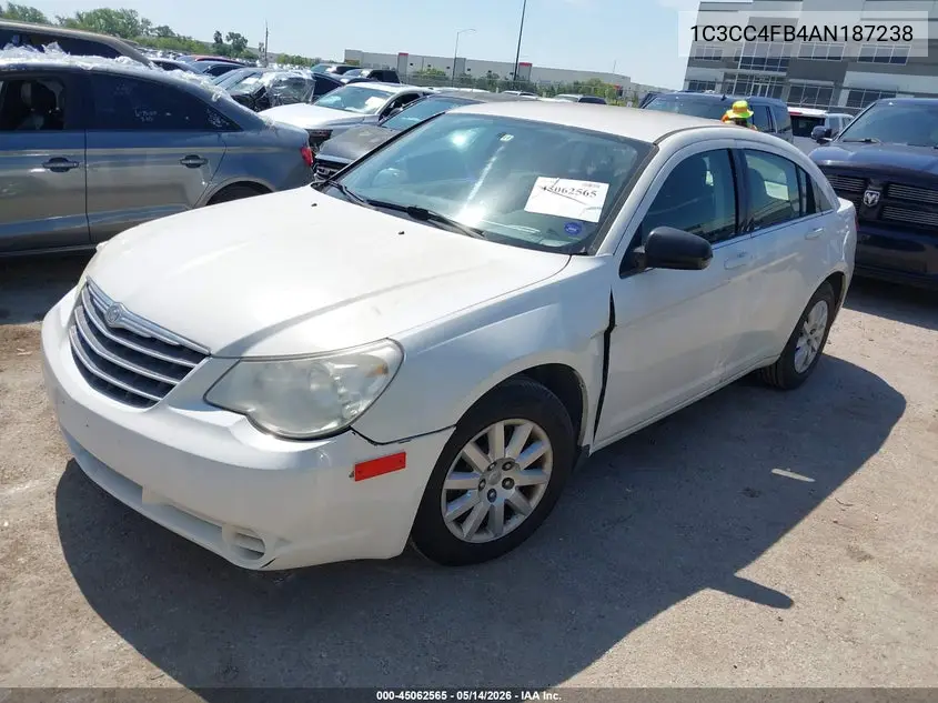 2010 Chrysler Sebring Touring VIN: 1C3CC4FB4AN187238 Lot: 45062565
