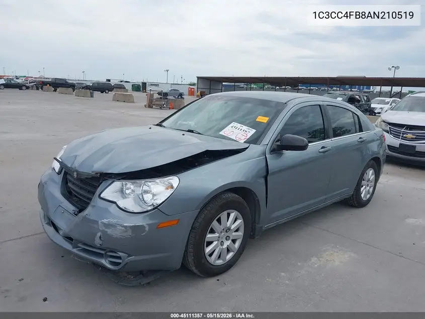 2010 Chrysler Sebring Touring VIN: 1C3CC4FB8AN210519 Lot: 45111357