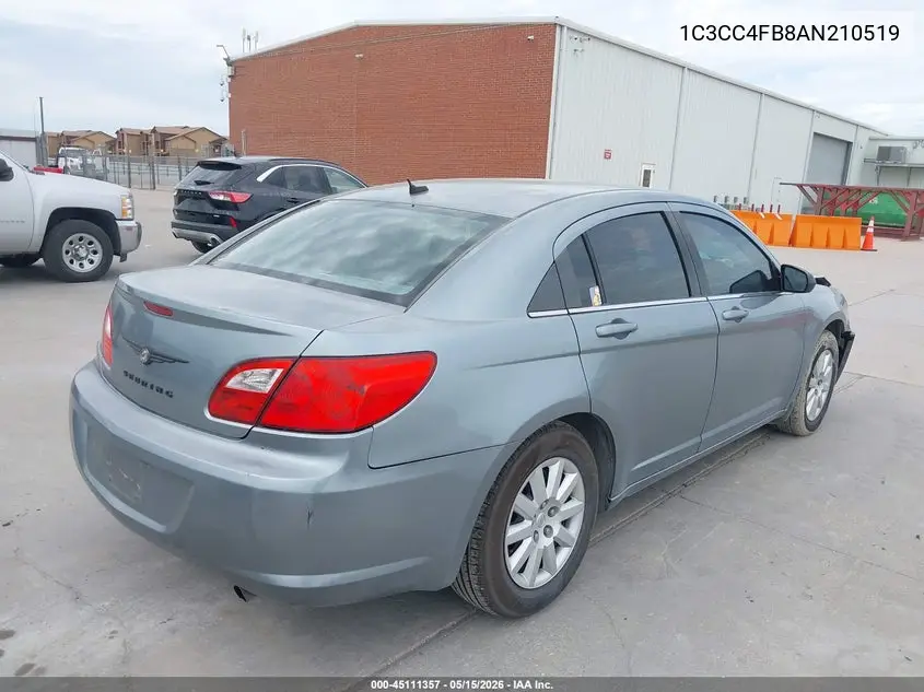 2010 Chrysler Sebring Touring VIN: 1C3CC4FB8AN210519 Lot: 45111357