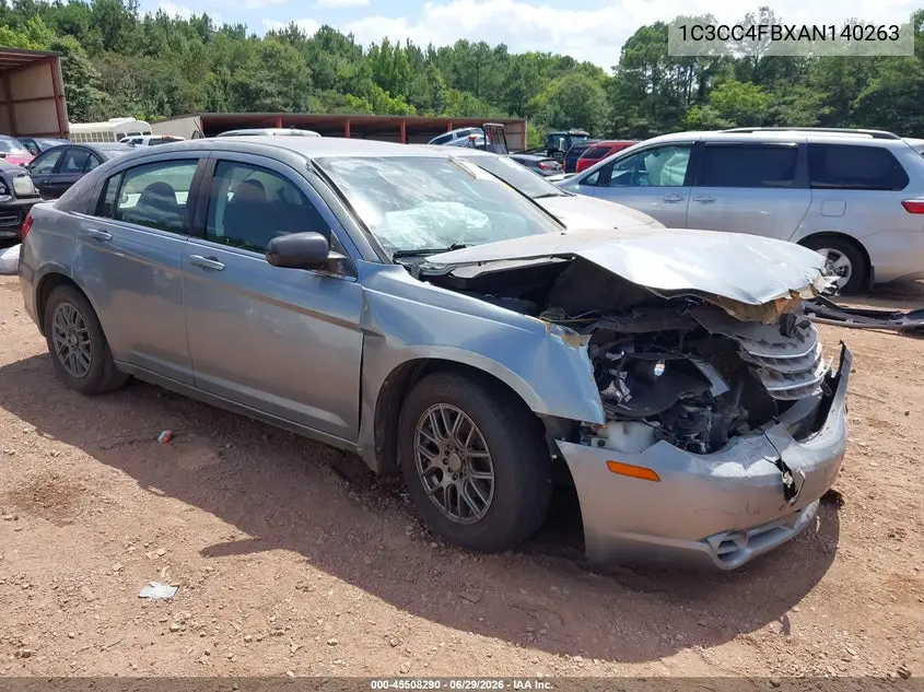 2010 Chrysler Sebring Touring VIN: 1C3CC4FBXAN140263 Lot: 45508290