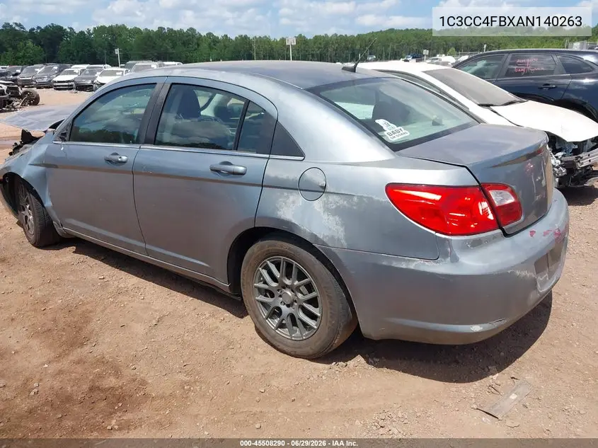 2010 Chrysler Sebring Touring VIN: 1C3CC4FBXAN140263 Lot: 45508290