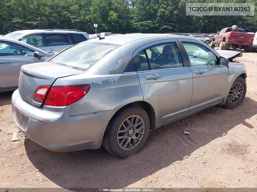 2010 Chrysler Sebring Touring VIN: 1C3CC4FBXAN140263 Lot: 45508290