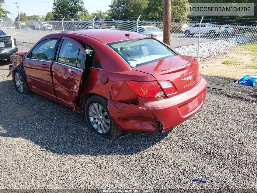 2010 Chrysler Sebring Limited VIN: 1C3CC5FD3AN134702 Lot: 45516897