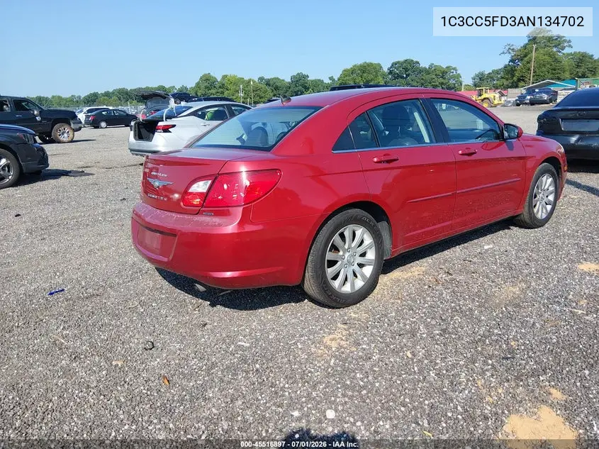 2010 Chrysler Sebring Limited VIN: 1C3CC5FD3AN134702 Lot: 45516897