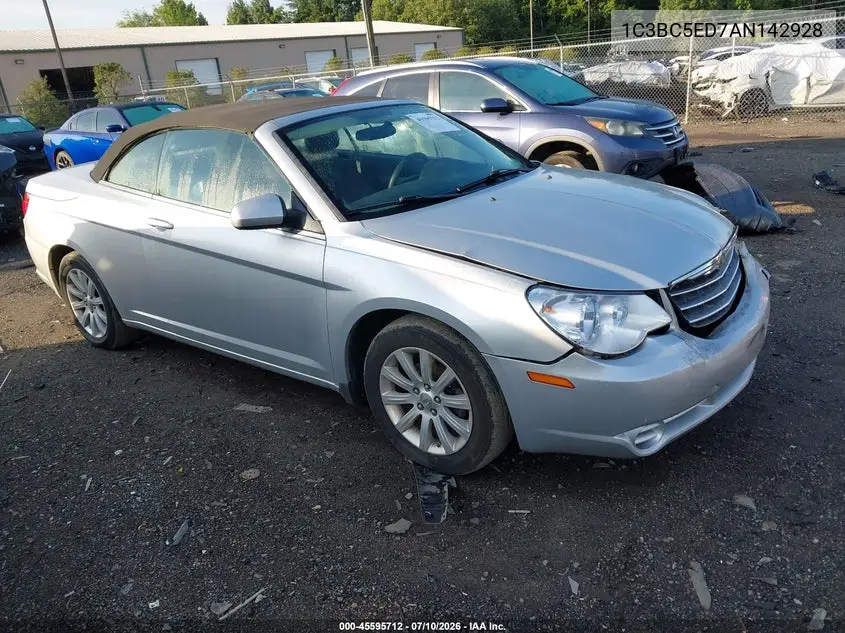 2010 Chrysler Sebring Touring VIN: 1C3BC5ED7AN142928 Lot: 45595712