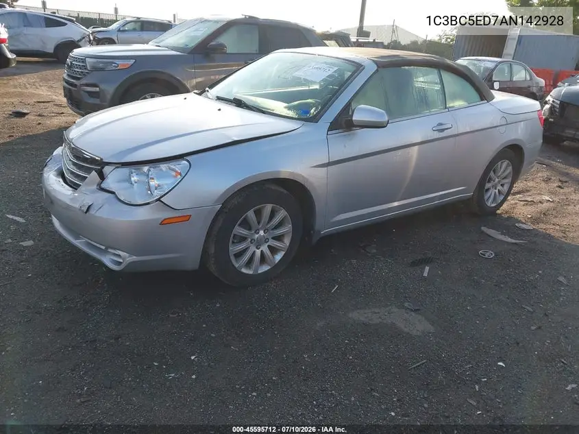 2010 Chrysler Sebring Touring VIN: 1C3BC5ED7AN142928 Lot: 45595712