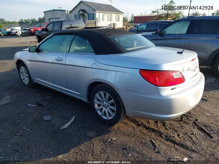 2010 Chrysler Sebring Touring VIN: 1C3BC5ED7AN142928 Lot: 45595712