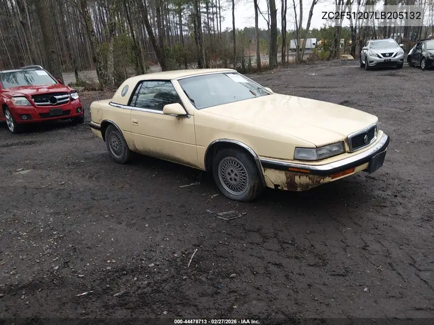 1990 Chrysler Tc VIN: ZC2F51207LB205132 Lot: 44478713