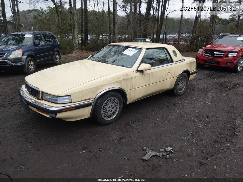 1990 Chrysler Tc VIN: ZC2F51207LB205132 Lot: 44478713