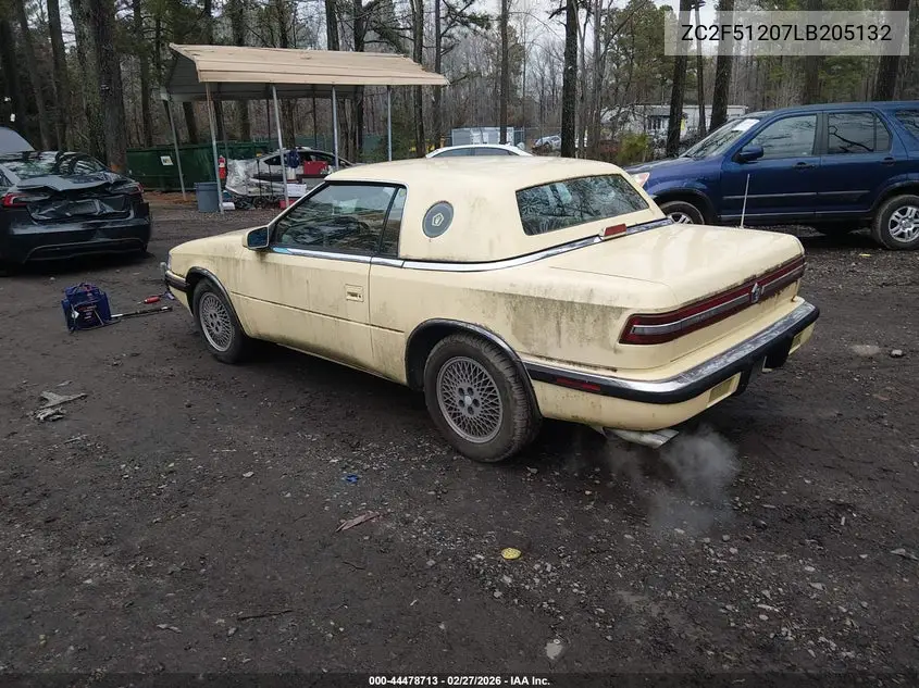 1990 Chrysler Tc VIN: ZC2F51207LB205132 Lot: 44478713