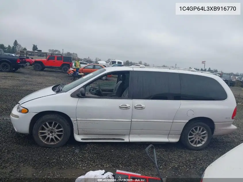 1C4GP64L3XB916770 1999 Chrysler Town & Country Limited
