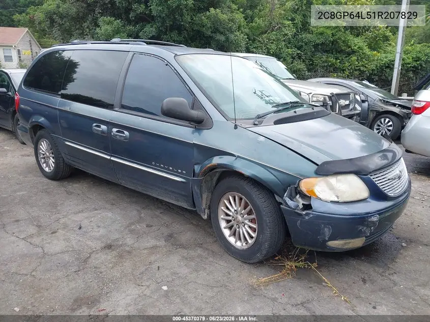 2001 Chrysler Town & Country Limited VIN: 2C8GP64L51R207829 Lot: 45370379