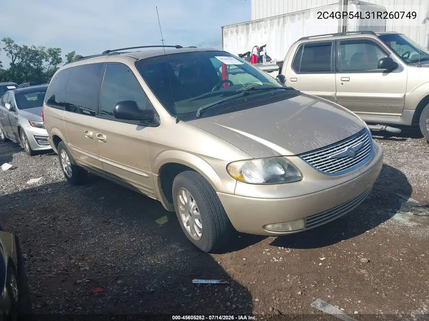 2001 Chrysler Town & Country Lxi VIN: 2C4GP54L31R260749 Lot: 45605282