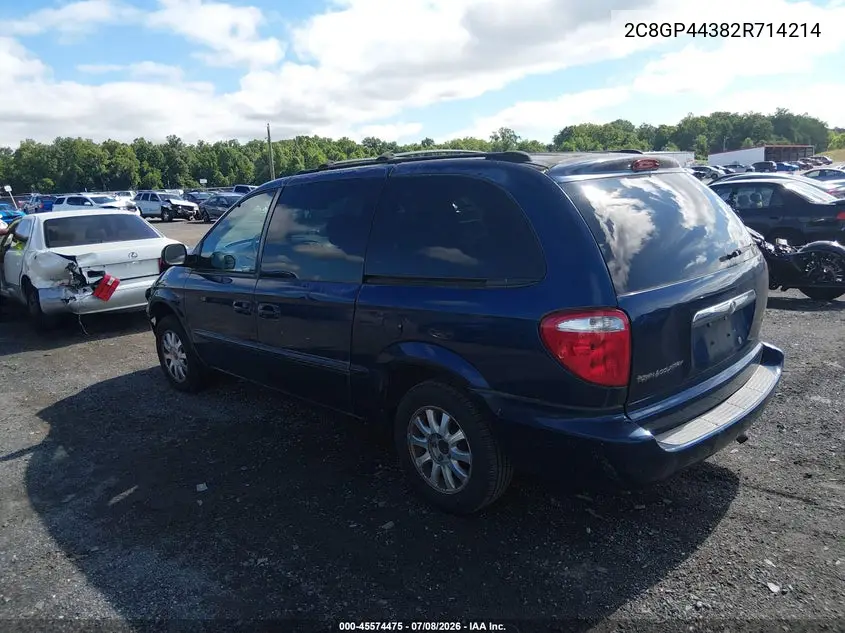 2002 Chrysler Town & Country Lx VIN: 2C8GP44382R714214 Lot: 45574475