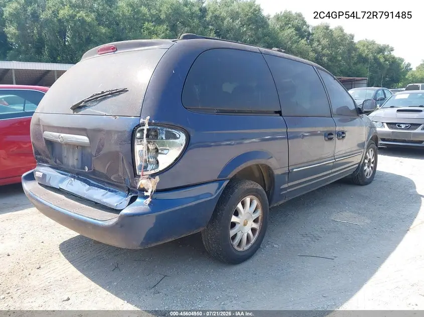 2002 Chrysler Town & Country Lxi VIN: 2C4GP54L72R791485 Lot: 45604950
