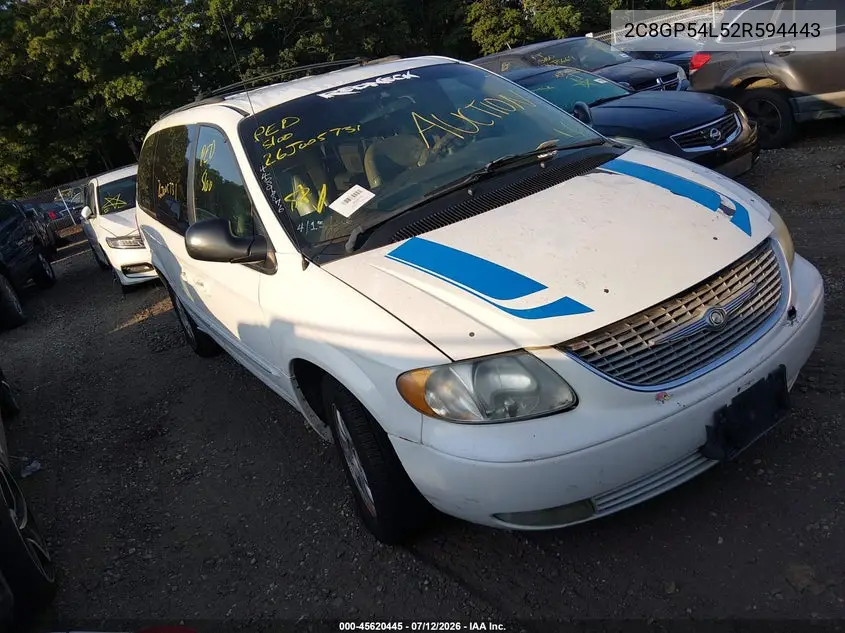 2002 Chrysler Town & Country Lxi VIN: 2C8GP54L52R594443 Lot: 45620445