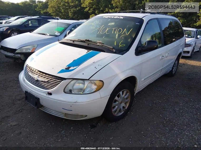 2002 Chrysler Town & Country Lxi VIN: 2C8GP54L52R594443 Lot: 45620445