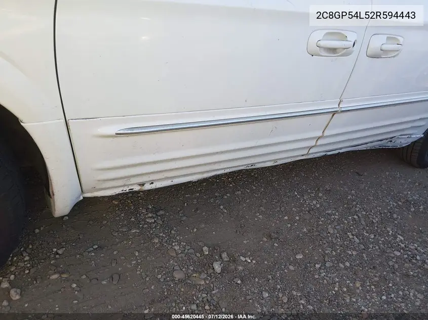 2002 Chrysler Town & Country Lxi VIN: 2C8GP54L52R594443 Lot: 45620445