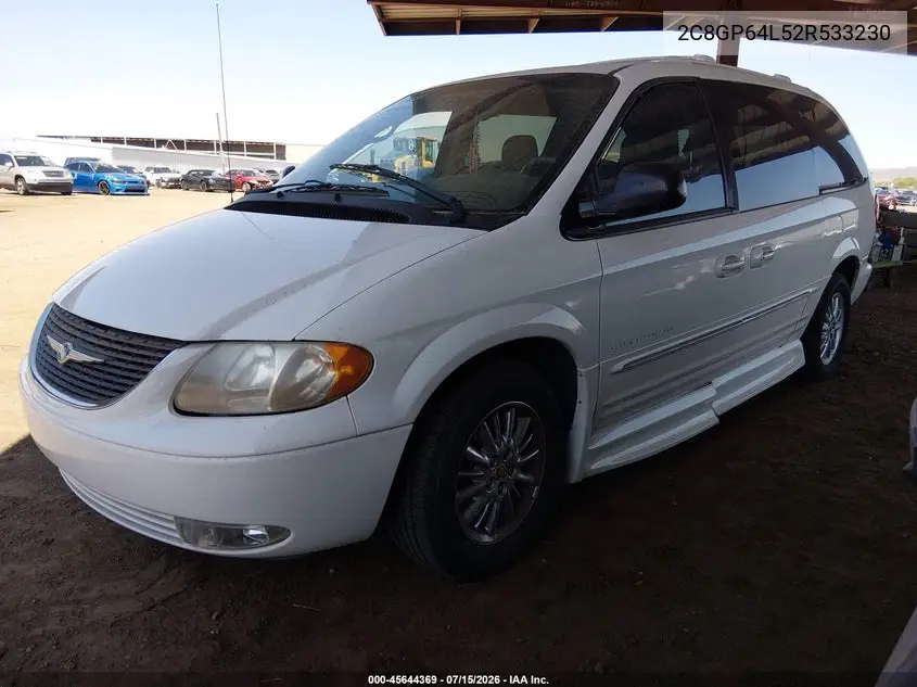 2002 Chrysler Town & Country Limited VIN: 2C8GP64L52R533230 Lot: 45644369
