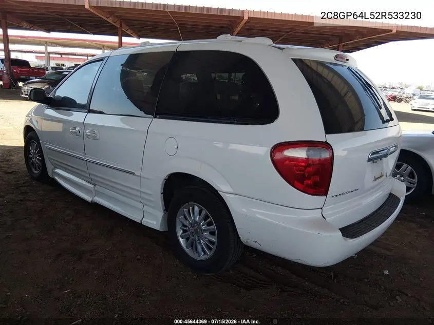 2002 Chrysler Town & Country Limited VIN: 2C8GP64L52R533230 Lot: 45644369