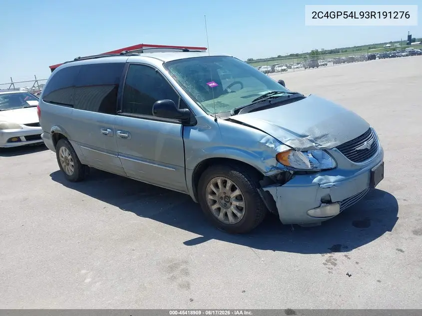 2003 Chrysler Town & Country Lxi VIN: 2C4GP54L93R191276 Lot: 45418909