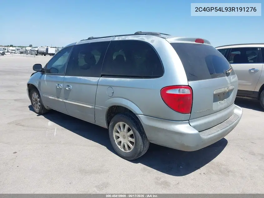 2003 Chrysler Town & Country Lxi VIN: 2C4GP54L93R191276 Lot: 45418909