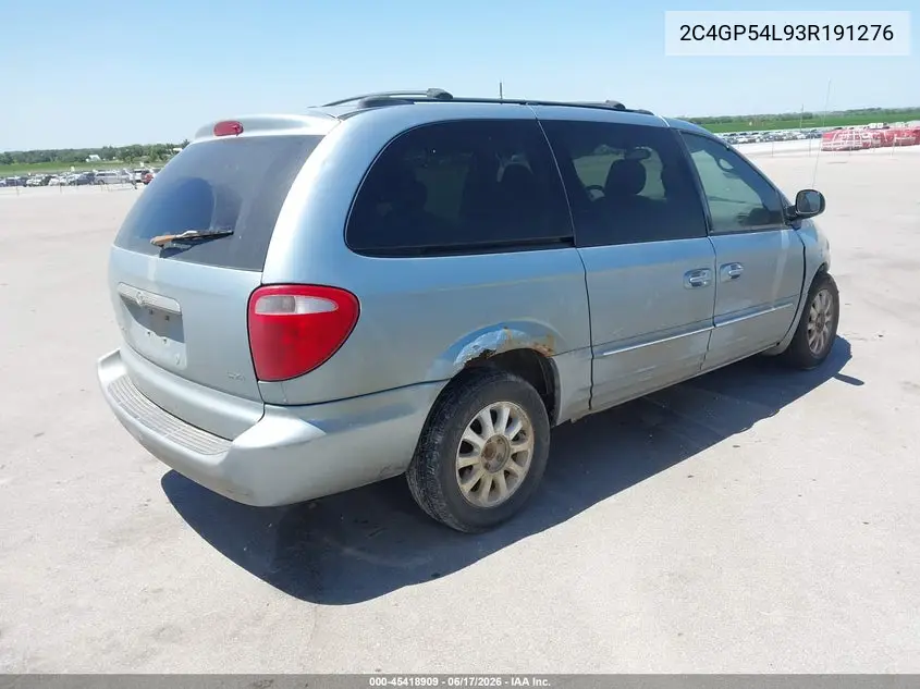 2003 Chrysler Town & Country Lxi VIN: 2C4GP54L93R191276 Lot: 45418909