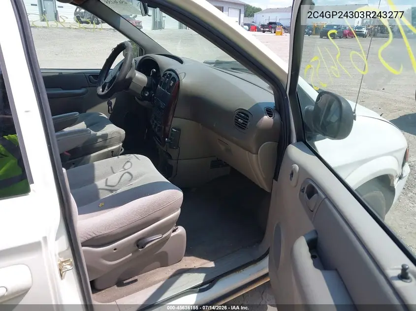 2003 Chrysler Town & Country VIN: 2C4GP24303R243277 Lot: 45636155
