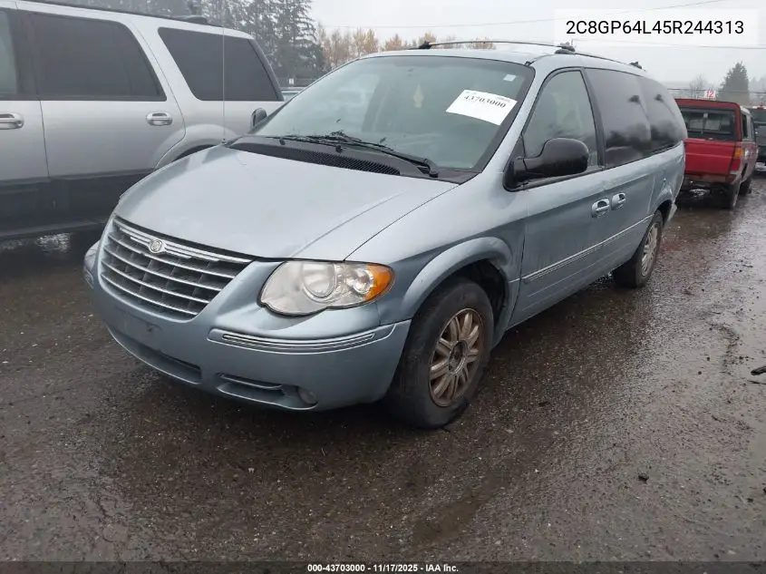 2C8GP64L45R244313 2005 Chrysler Town & Country Limited