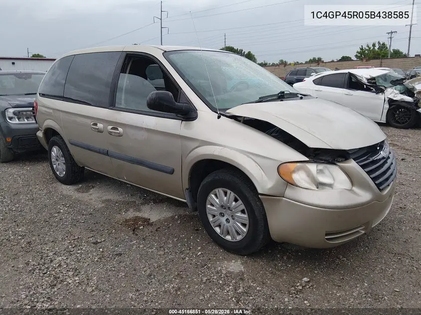 2005 Chrysler Town & Country VIN: 1C4GP45R05B438585 Lot: 45166851