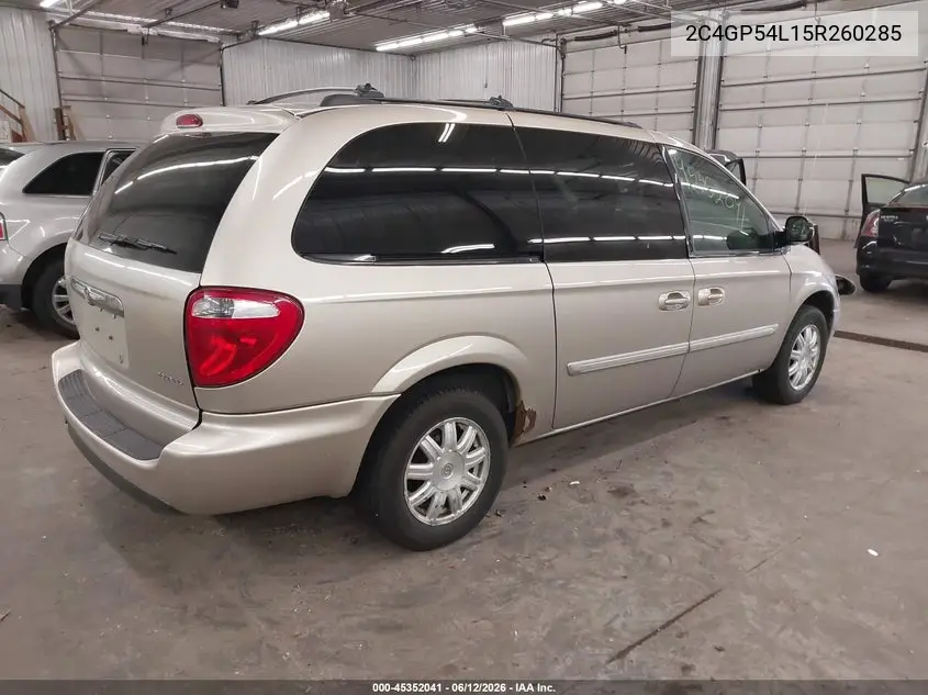 2005 Chrysler Town & Country Touring VIN: 2C4GP54L15R260285 Lot: 45352041