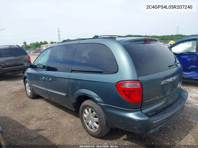 2005 Chrysler Town & Country Touring VIN: 2C4GP54L05R207240 Lot: 45353178