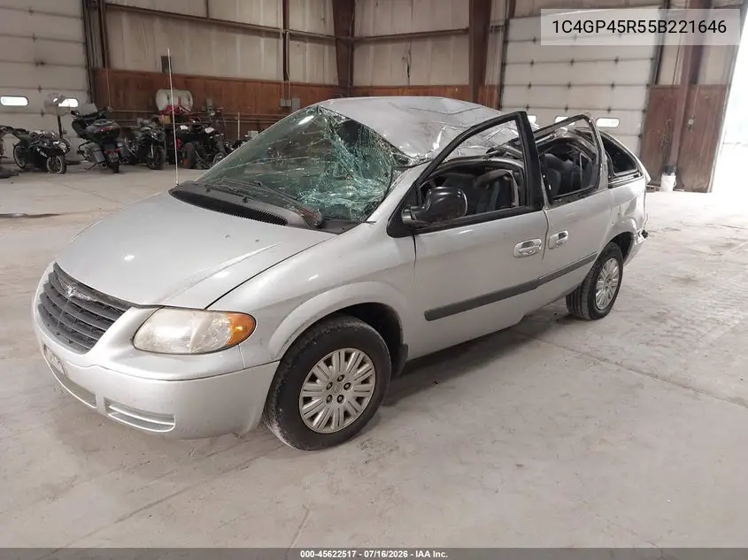 2005 Chrysler Town & Country VIN: 1C4GP45R55B221646 Lot: 45622517
