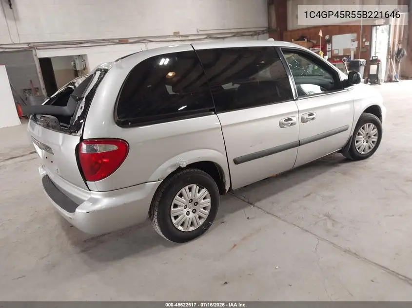 2005 Chrysler Town & Country VIN: 1C4GP45R55B221646 Lot: 45622517