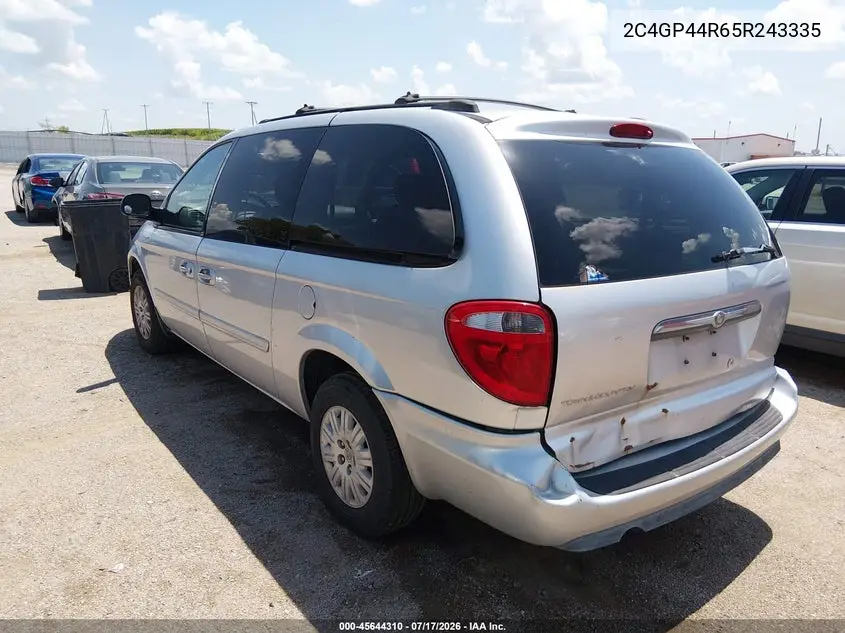 2005 Chrysler Town & Country Lx VIN: 2C4GP44R65R243335 Lot: 45644310