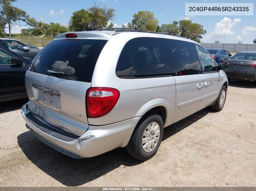 2005 Chrysler Town & Country Lx VIN: 2C4GP44R65R243335 Lot: 45644310