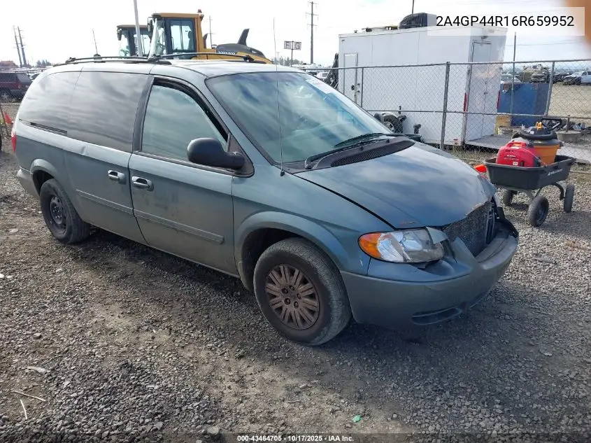 2A4GP44R16R659952 2006 Chrysler Town & Country Lx