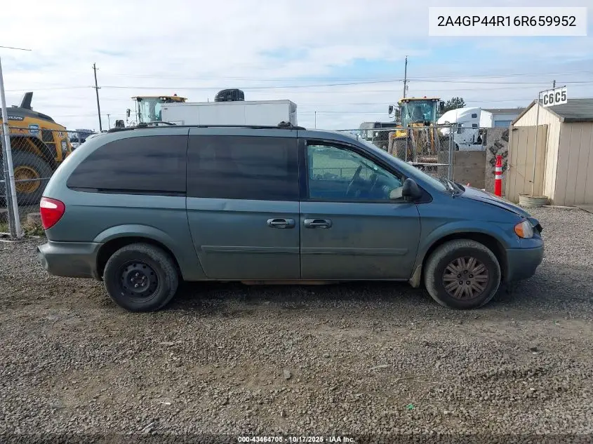 2A4GP44R16R659952 2006 Chrysler Town & Country Lx